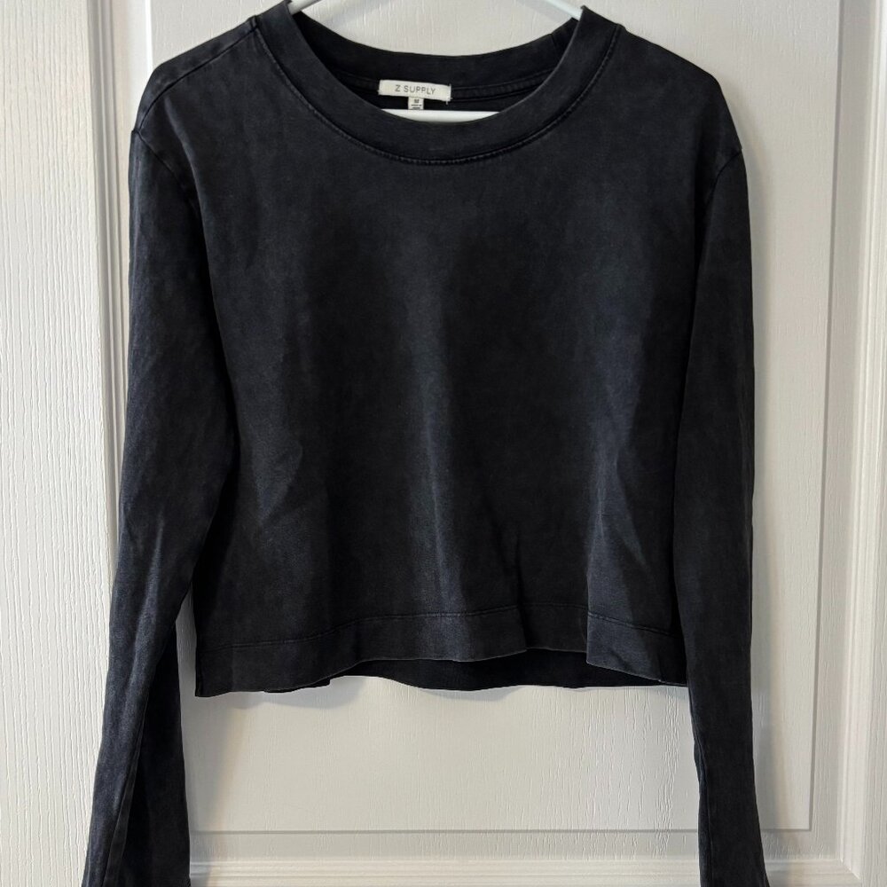 Dark Gray/black long sleeve T shirt
